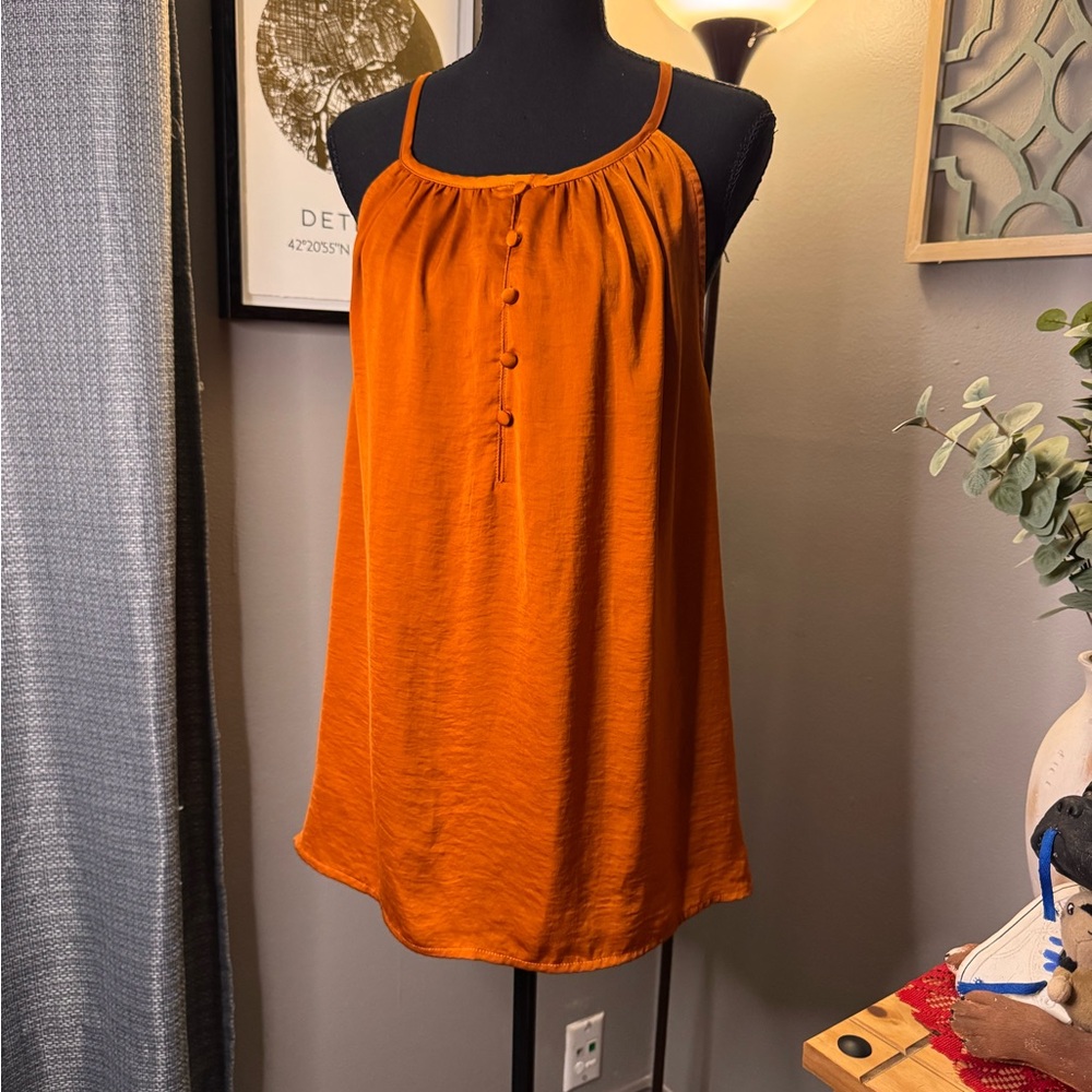 NWOT Ophelia Roe Burnt Orange Blouse